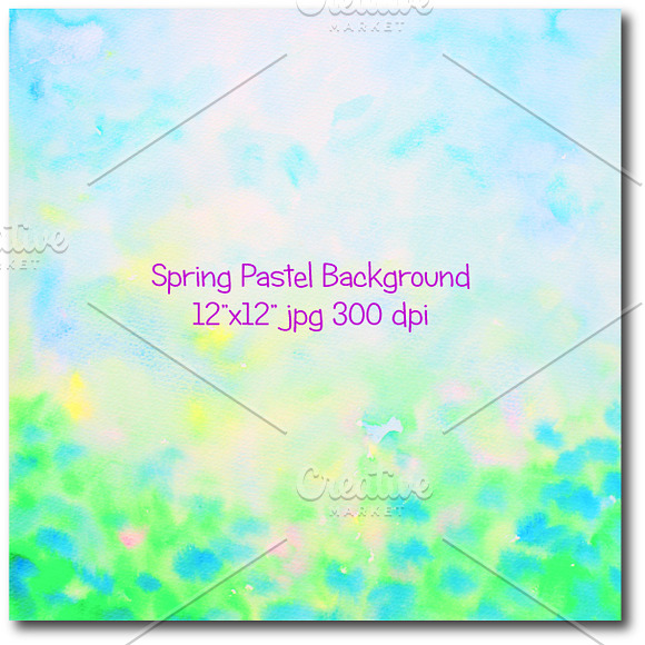 Abstract Spring Pastel Background in Patterns - product preview 2