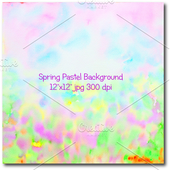 Abstract Spring Pastel Background in Patterns - product preview 3