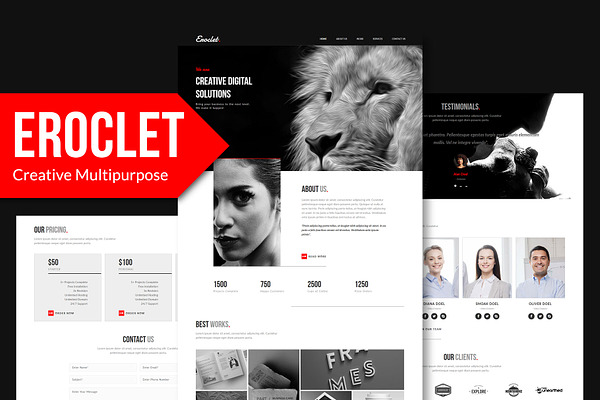 Eroclet - Responsive Muse Template
