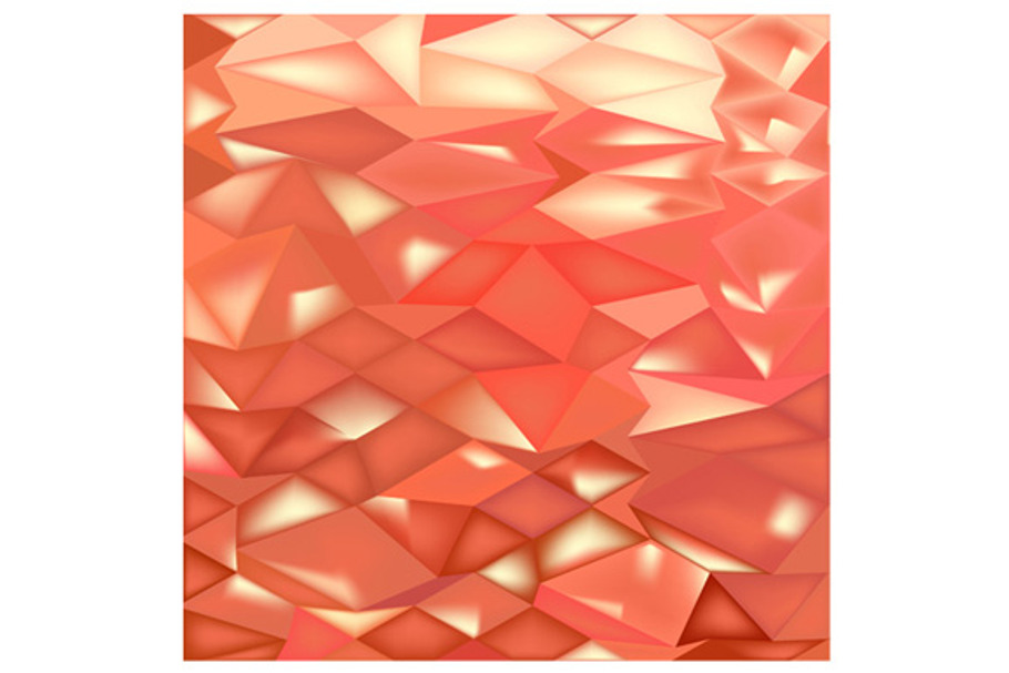 Orange Crystals Abstract Low Polygon in Textures - product preview 8
