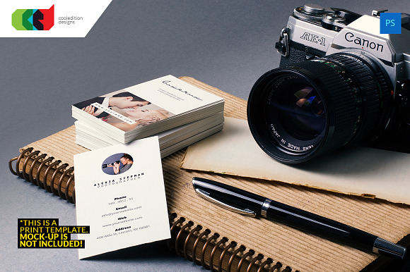 Photography - Business Card 42 in Business Card Templates - product preview 2
