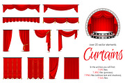 Realistic Curtains Set