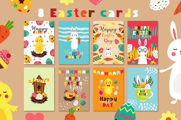 Easter Friends - Vector kit  in Illustrations - product preview 2