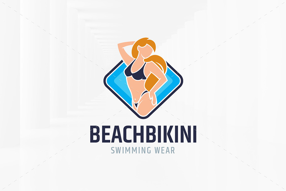 Beach Bikini Logo Template in Logo Templates - product preview 8