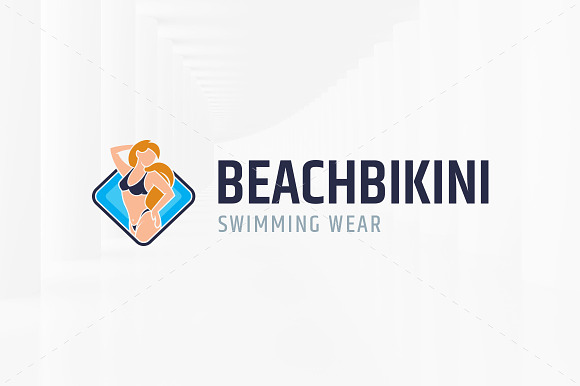 Beach Bikini Logo Template in Logo Templates - product preview 1