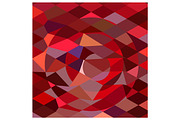 Rising Sun Abstract Low Polygon Back