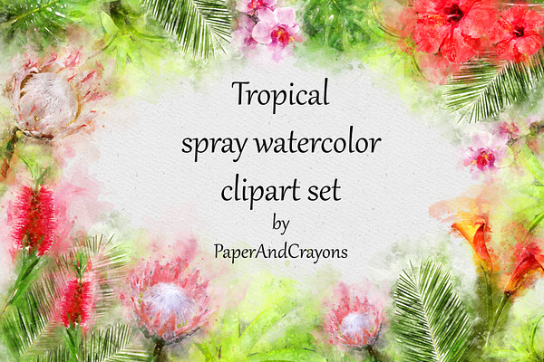 Tropical Watercolor Set