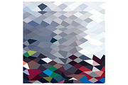 Tidal Wave Abstract Low Polygon Back