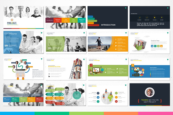 Project - Modern PowerPoint Template in PowerPoint Templates - product preview 4