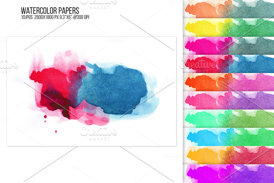 Watercolor Backgrounds Wallpaper in Textures - product preview 8