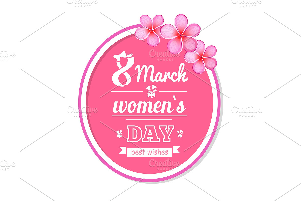 8 March Greeting Card International Womens Day in Objects - product preview 8