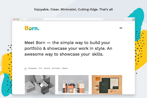 Born – Enjoyable Portfolio Tumblr in Tumblr Themes - product preview 2