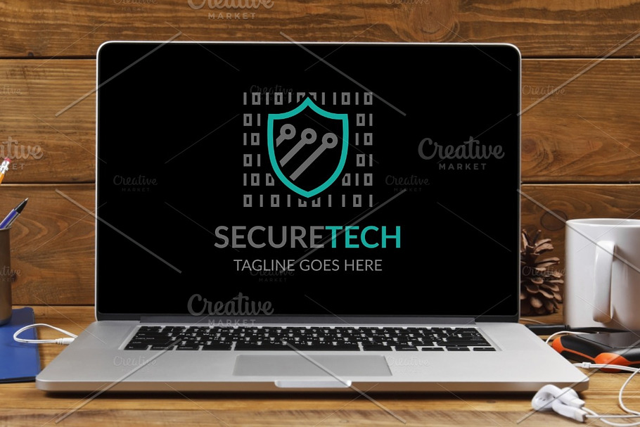 Securetech Logo in Logo Templates - product preview 8