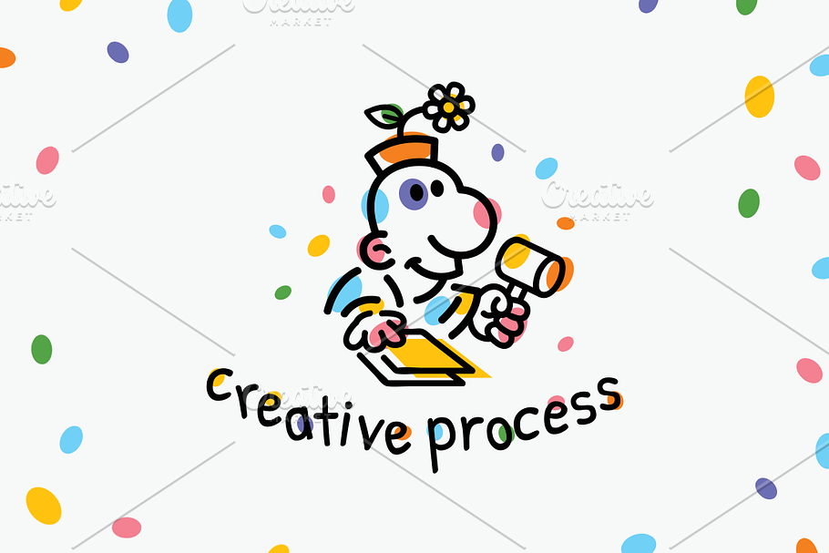 Creative Process Logo in Logo Templates - product preview 8