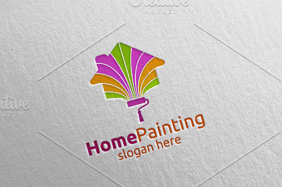 Home Painting Vector Logo Design 5 in Logo Templates - product preview 1