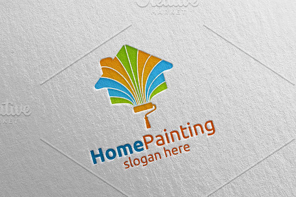 Home Painting Vector Logo Design 5 in Logo Templates - product preview 2