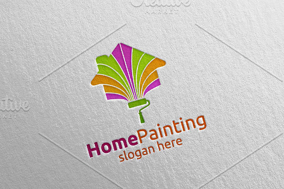 Home Painting Vector Logo Design 5 in Logo Templates - product preview 3