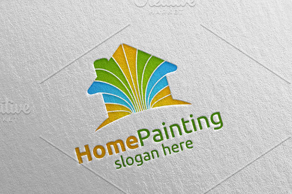 Home Painting Vector Logo Design 6 in Logo Templates - product preview 1