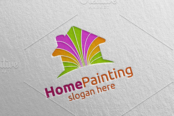Home Painting Vector Logo Design 6 in Logo Templates - product preview 3