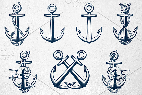 Anchor Premium Emblems in Logo Templates - product preview 1