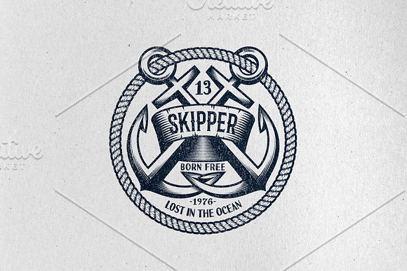 Anchor Premium Emblems in Logo Templates - product preview 6