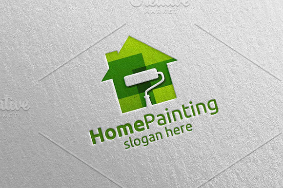 Home Painting Vector Logo Design 8 in Logo Templates - product preview 1