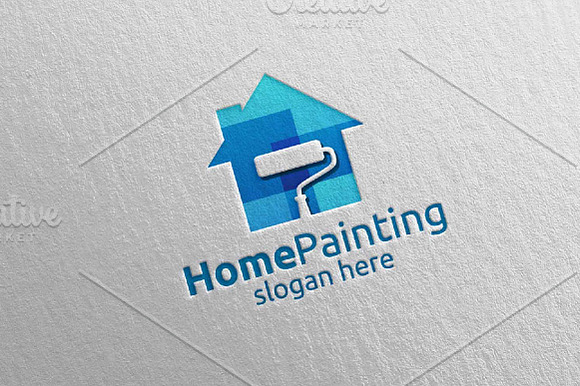 Home Painting Vector Logo Design 8 in Logo Templates - product preview 2