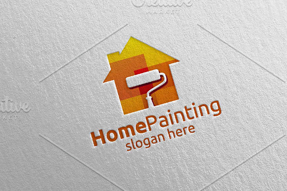 Home Painting Vector Logo Design 8 in Logo Templates - product preview 3