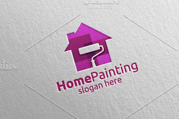 Home Painting Vector Logo Design 8 in Logo Templates - product preview 4