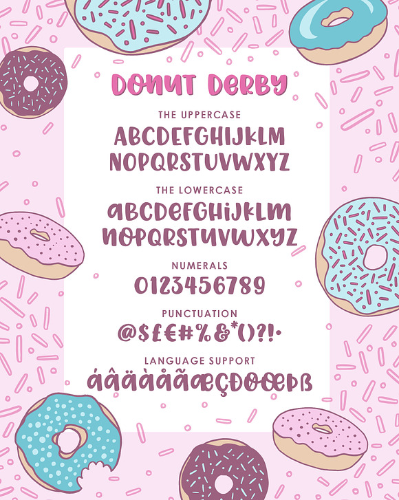 Donut Derby, a tasty caps font in Display Fonts - product preview 1