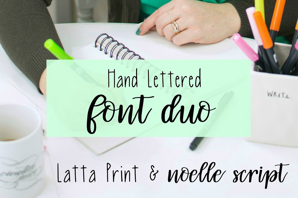 Hand Lettered Font Duo in Fonts - product preview 8