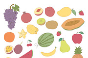 Illustration of fruits