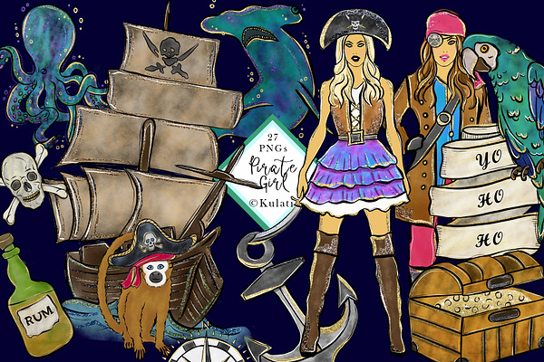 Pirate Girl clipart
