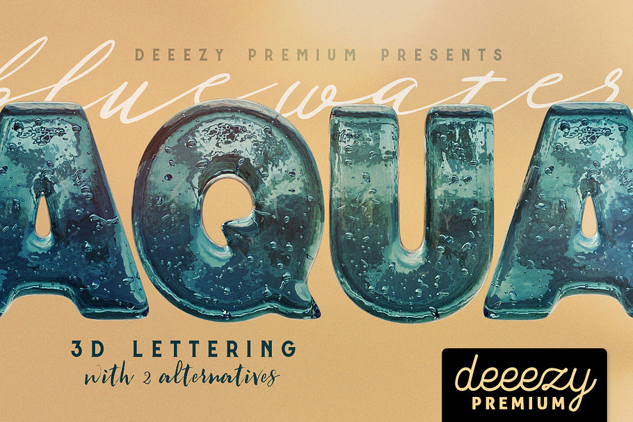 Aqua – 3D Lettering