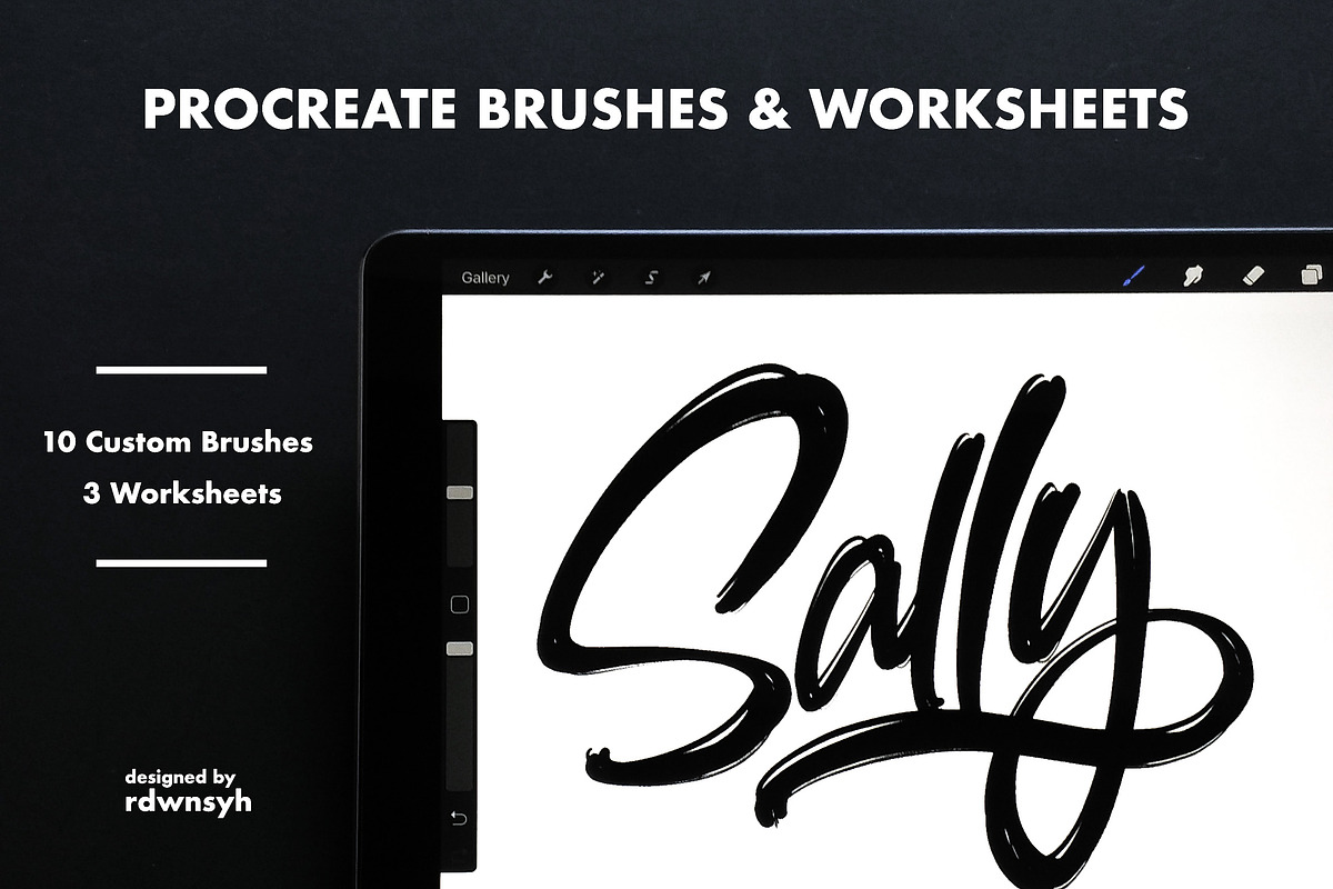 Procreate Brushes & Worksheets in Add-Ons - product preview 8