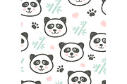 Panda childish pattern