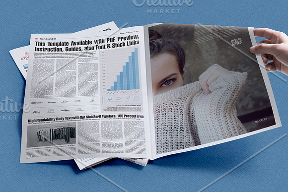Slompret Newspaper Template in Magazine Templates - product preview 5