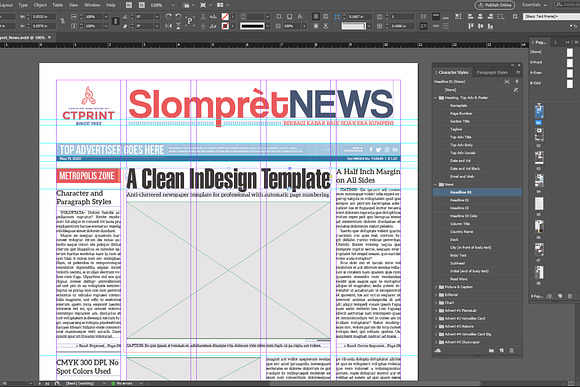 Slompret Newspaper Template in Magazine Templates - product preview 13