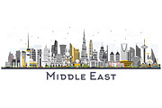 Middle East City Skyline 