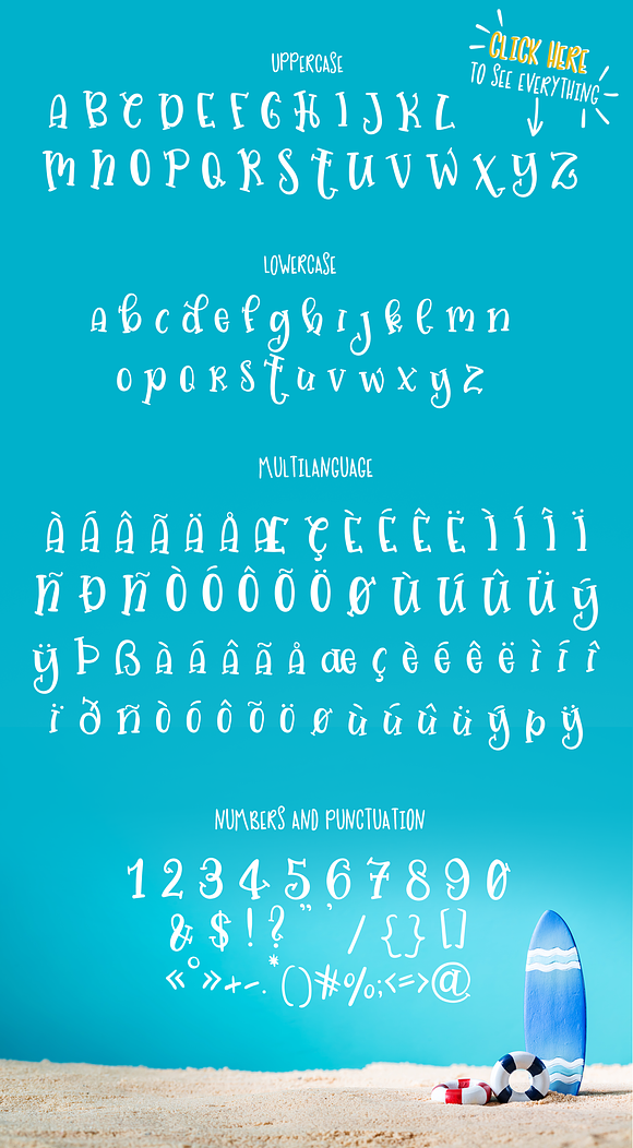 Jellysea - Font Duo + Summer Doodles in Scrapbooking Fonts - product preview 7