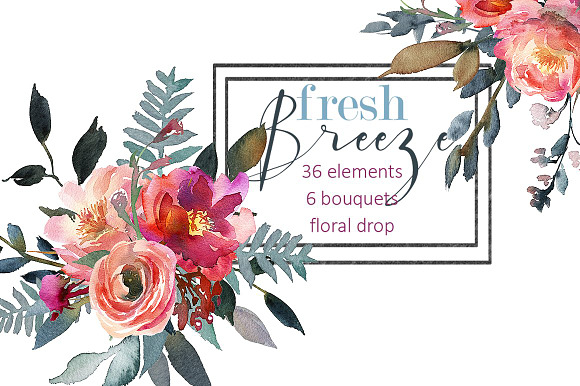 Watercolor Floral Bundle-95% off in Illustrations - product preview 42