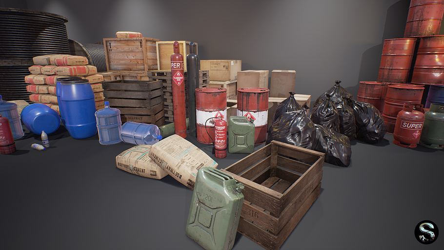 Industry Props Pack in Furniture - product preview 1