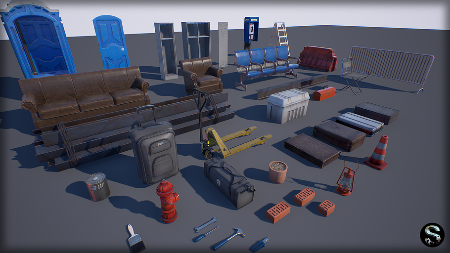 Industry Props Pack 2 in Furniture - product preview 4