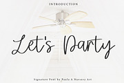 Let's Party | Signature Font
