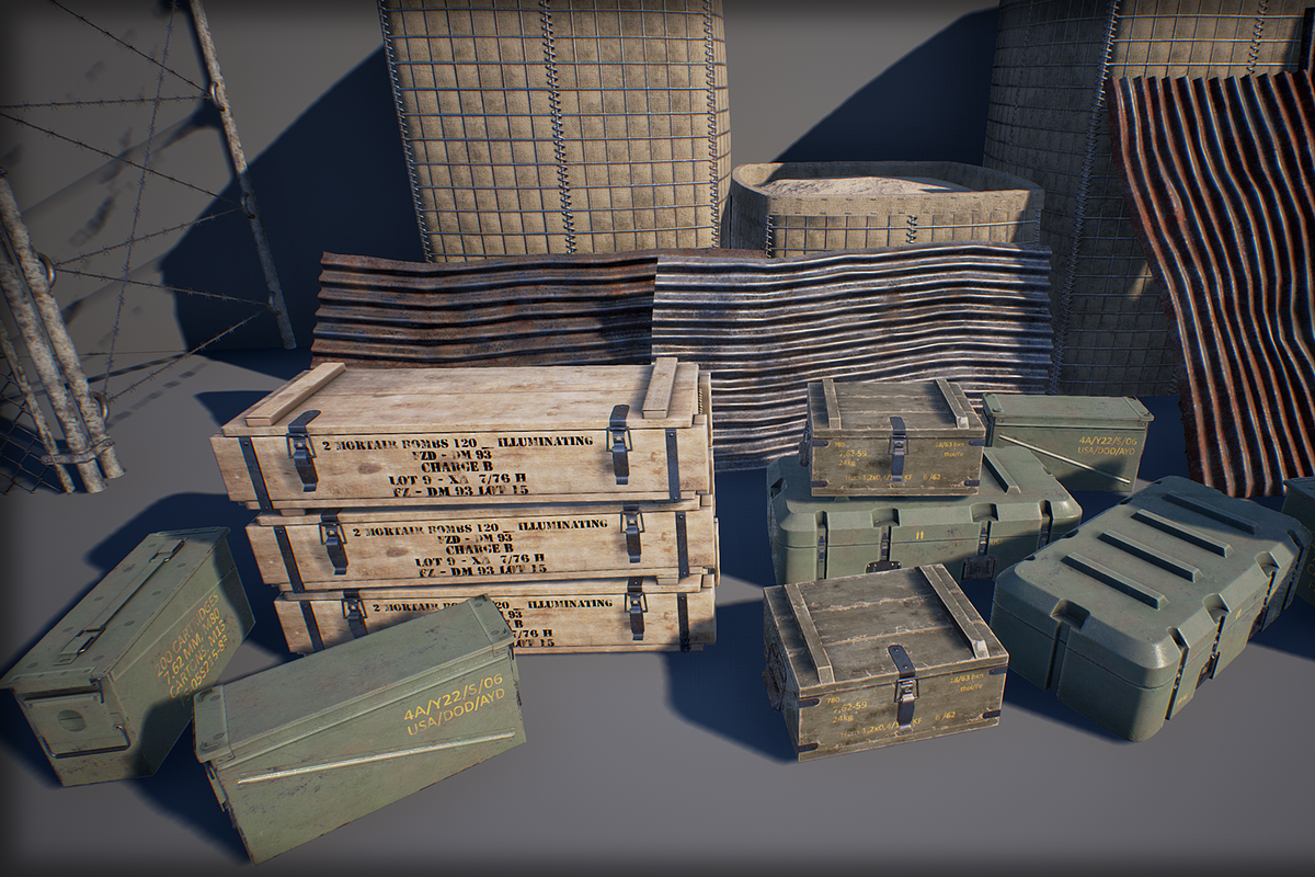 Military Props Pack in Furniture - product preview 8