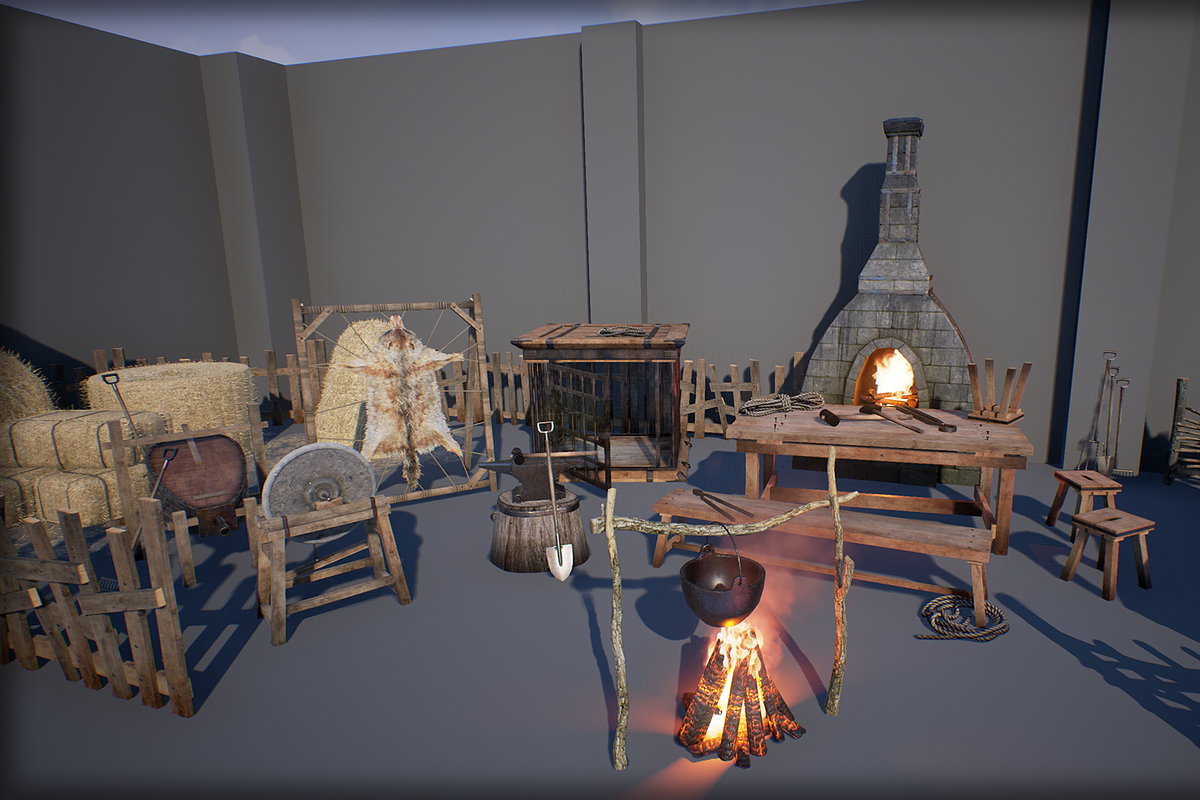 Medieval Props Pack 2 in Furniture - product preview 8