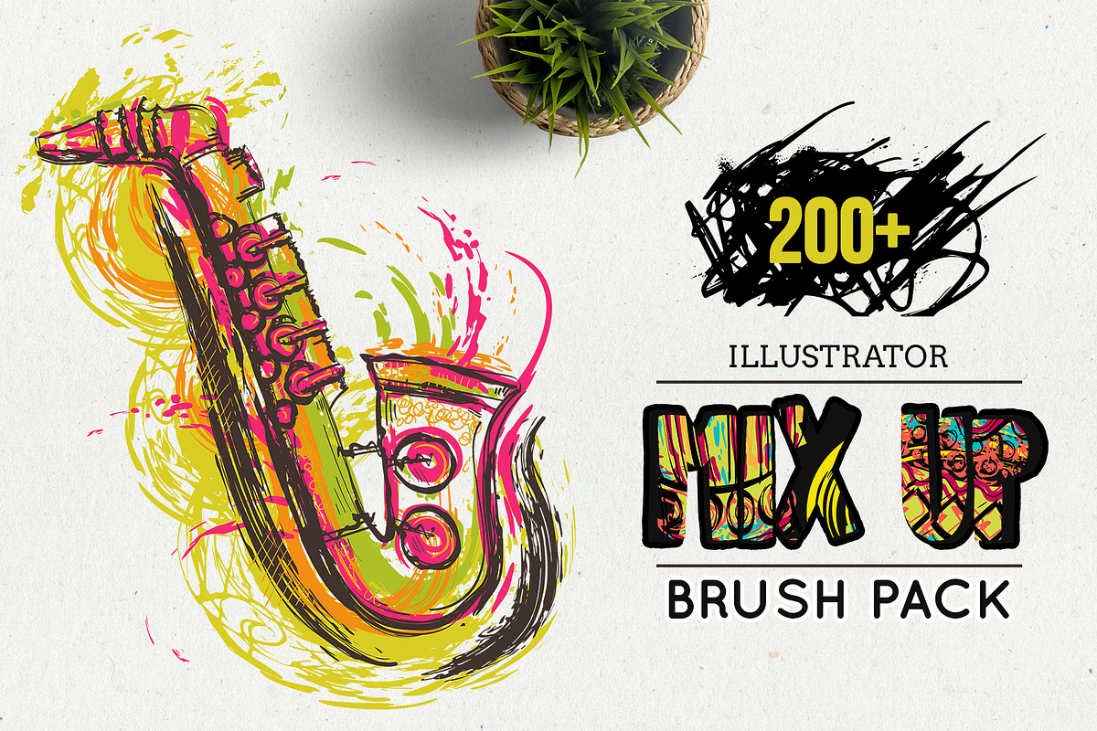 Illustrator grunge brushes in Photoshop Brushes - product preview 8