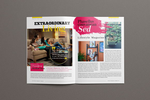 Lifestyle Magazine in Magazine Templates - product preview 9