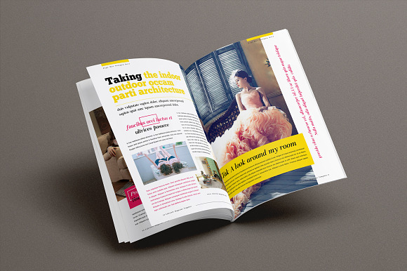 Lifestyle Magazine in Magazine Templates - product preview 12