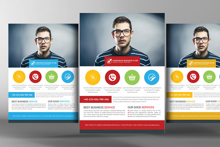 Global Marketing Flyer Template in Flyer Templates - product preview 8